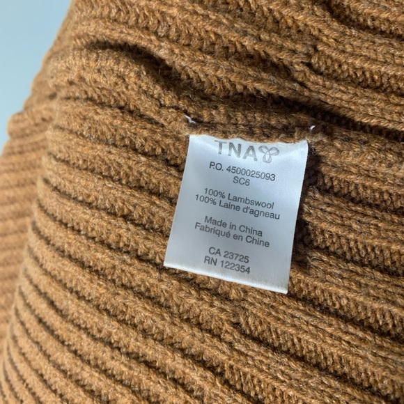 TNA 100% Lambswool Zip Up Cardigan Sweater Women’s Small - Picture 5 of 8